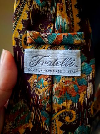 Cravatta Fratelli 100% seta Hand Made