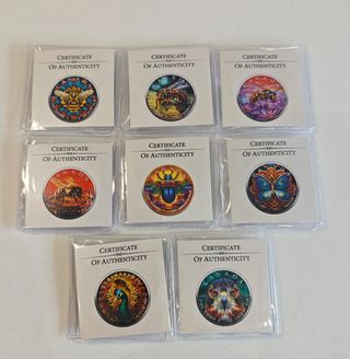 MONEDAS 1 OZ PLATA CANADA COLOR ANIMALES