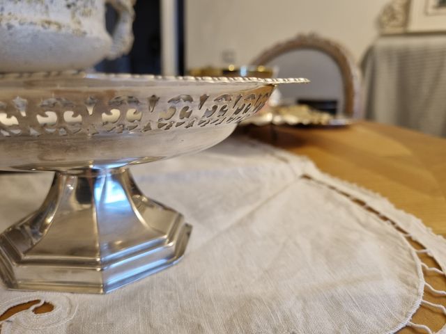 Alzatina ottagonale argentata EPNS