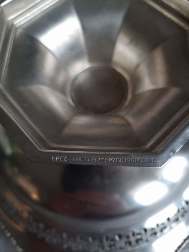 Alzatina ottagonale argentata EPNS