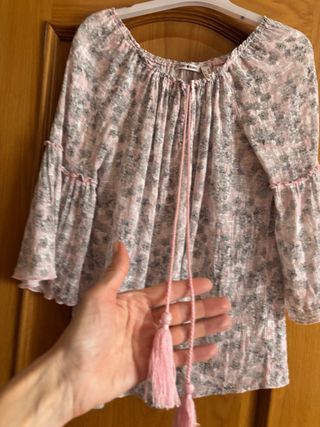 Blusa estilo boho .Talla 40 Punto Roma 