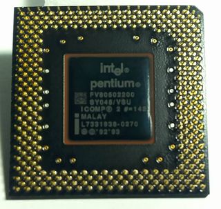 procesador Intel Pentium 200 que funciona