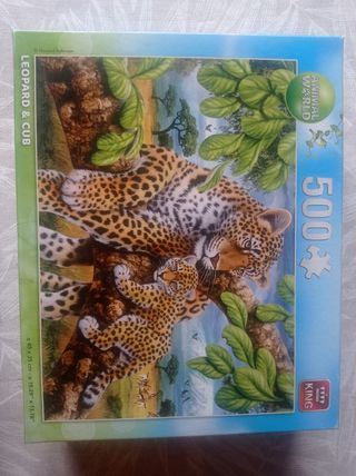 Puzzle 500 piezas leopardo