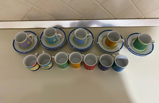 12 tazze da caffè vintage