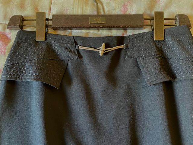 Falda negra Burberrys