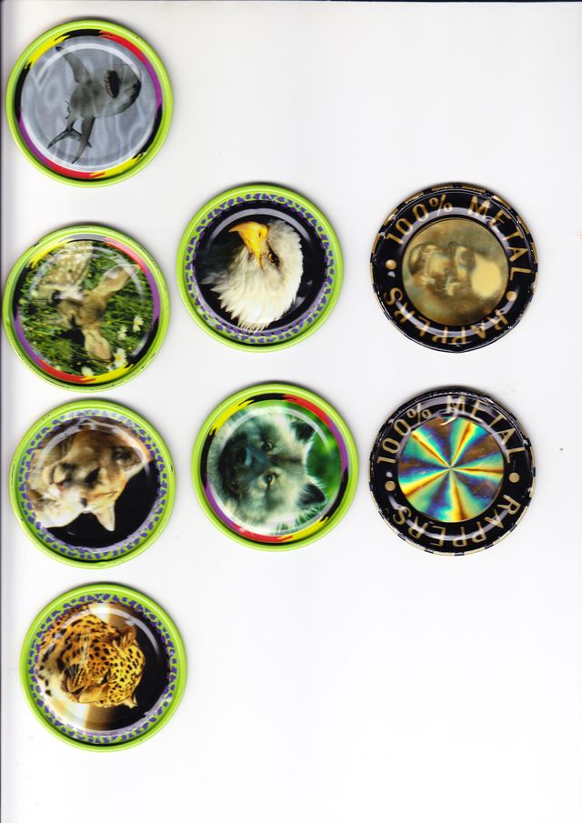 42 TAZOS METALICOS RAPPERS de los 90's