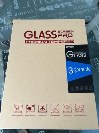 3 Cristales templado para iPad 7 8 9 versión