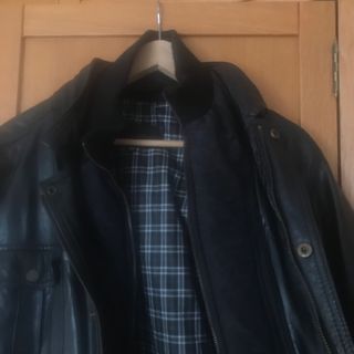 Chaqueta negro cuero