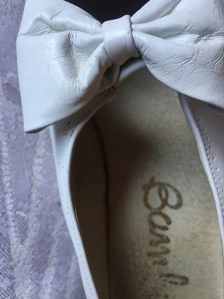 Zapato blanco comunión
