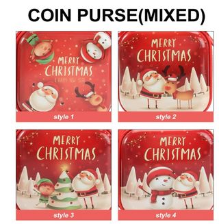 12Pcs Portamonete Portachiavi Feste Natalizie