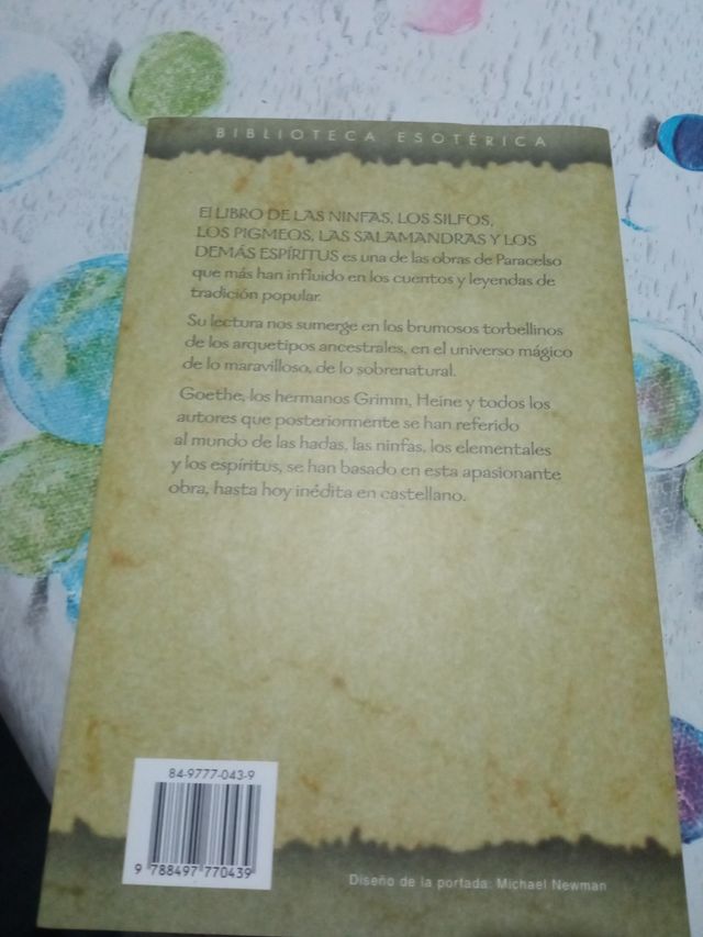 Paracelso libro de las ninfas