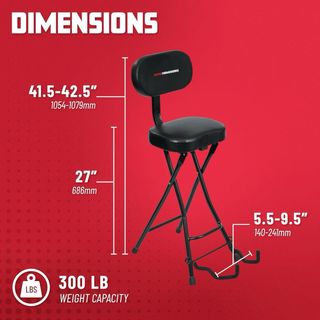 Asiento guitarra y soporte para guitarra