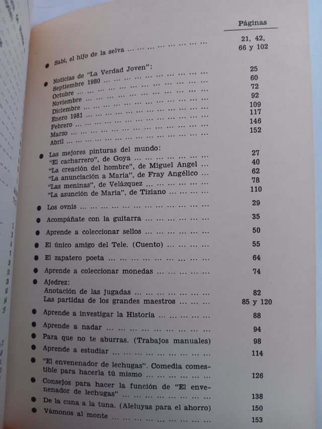 "El libro del verano" 1981 La Verdad