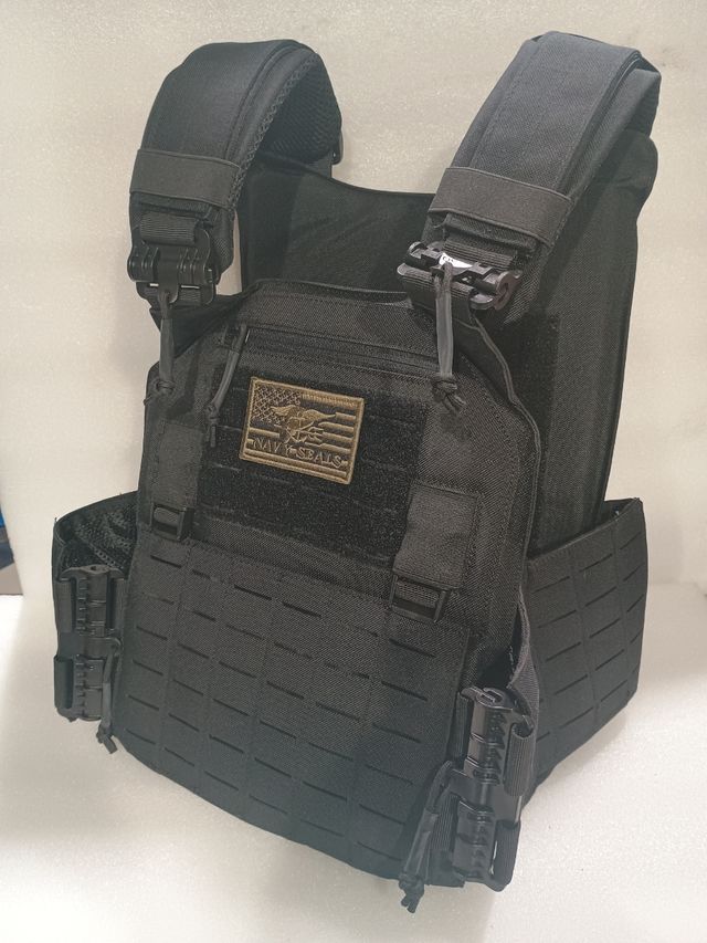 Chaleco airsoft profesional negro