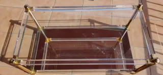 MESA CENTRO CRISTAL Y ESPEJO