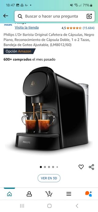 Cafetera philips l'or