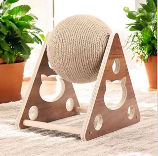 Tiragraffi in legno e corda bellissimo