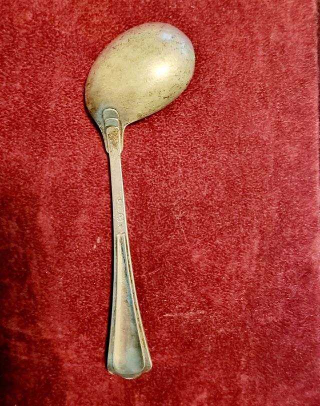 Cucchiaino storto prima pappa argento