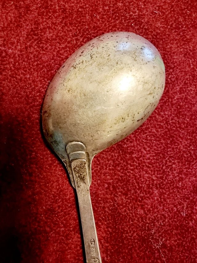 Cucchiaino storto prima pappa argento