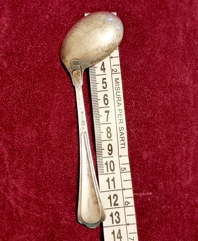 Cucchiaino storto prima pappa argento