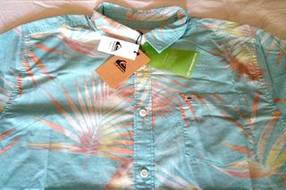 Camisa QUIKSILVER Manga Corta Flores Chico