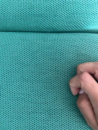 Sofa de tres plazas y de dos verde 