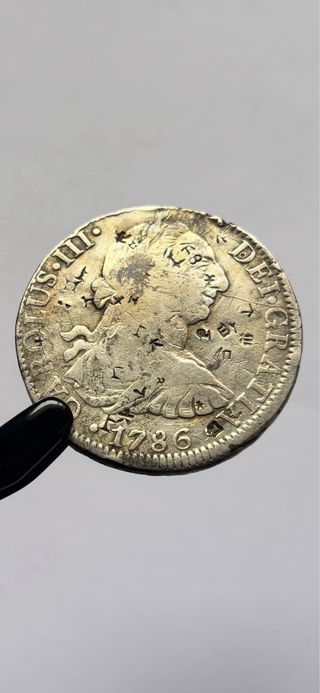 8 reales 1786 MEXICO Carlos III