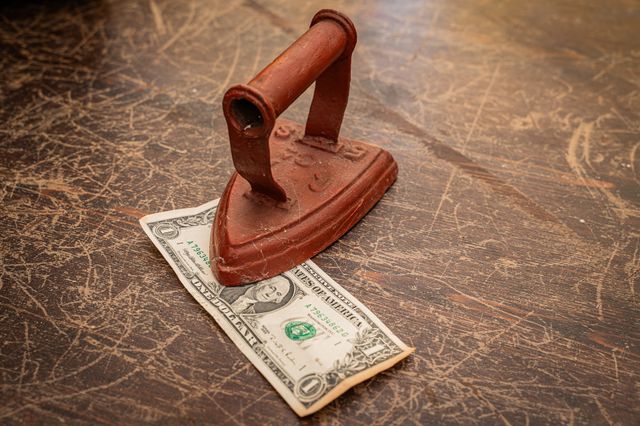 ¡Plancha para billetes! 🔥💰Hierro pesado vintage