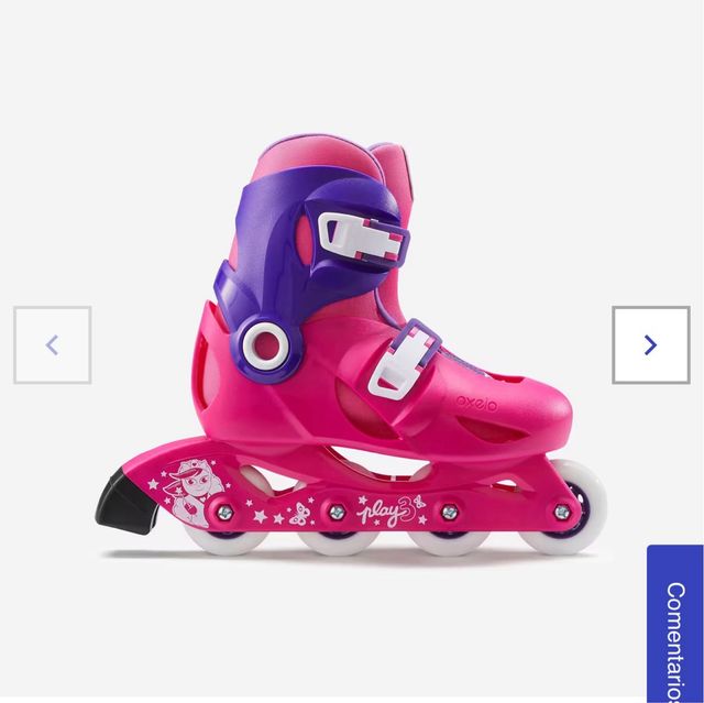 Patines Línea Niña Oxelo Play 3 Rosa 3234