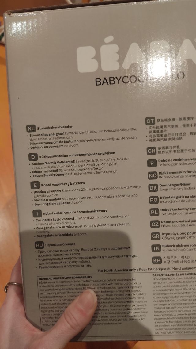 Beaba babycook robot cocina