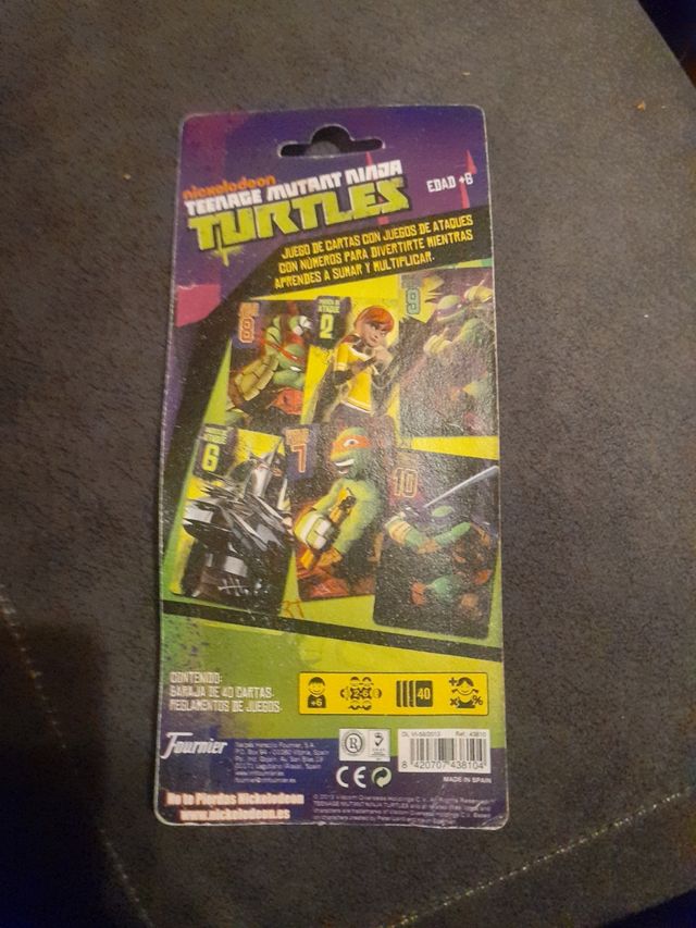 Juego de cartas Tortugas Ninja