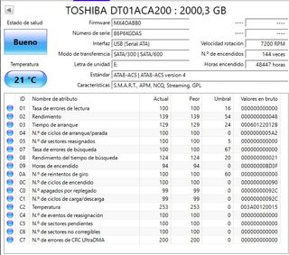 TOOQ  USB 3.0  Disco 3.5 Toshiba 2TB