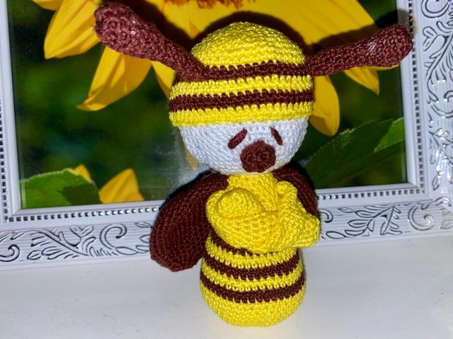 Peluche de Abeja a crochet