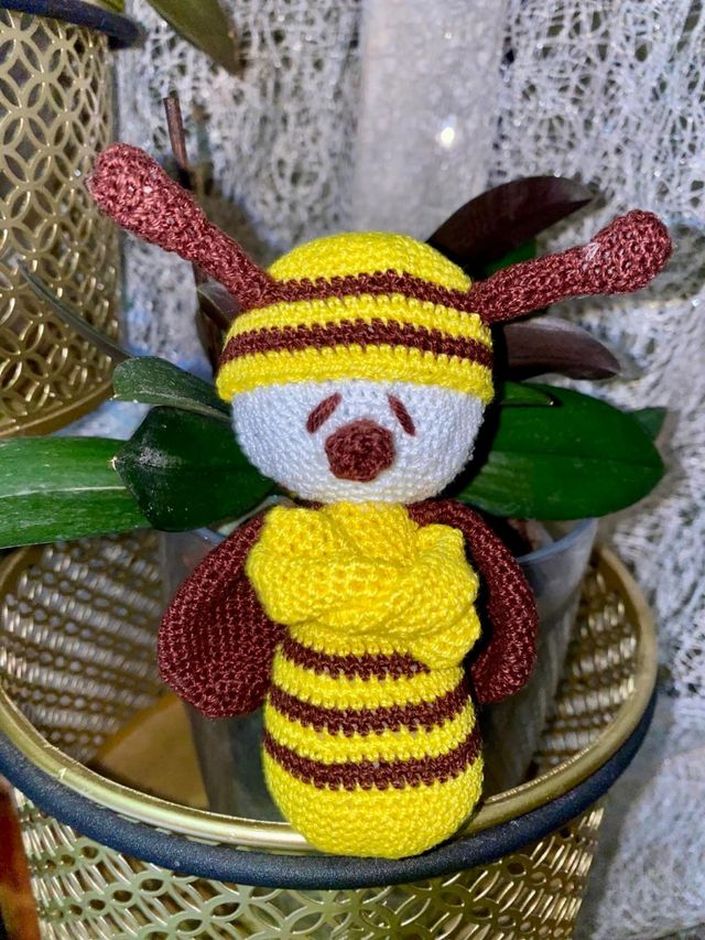 Peluche de Abeja a crochet