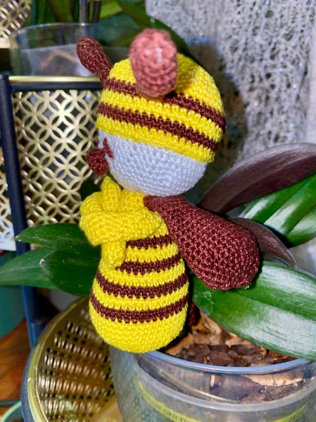 Peluche de Abeja a crochet