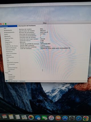 Ordenador Apple IMAC 21,5 pulgadas,finales de 2013