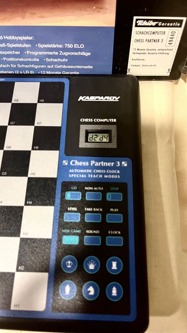 Scacchi. Tchibo Chess Computer Partner 3