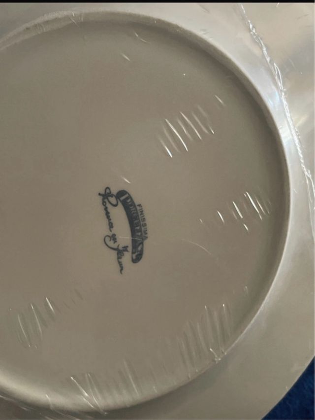 Set 4 piatti porcellana provenzale imballato