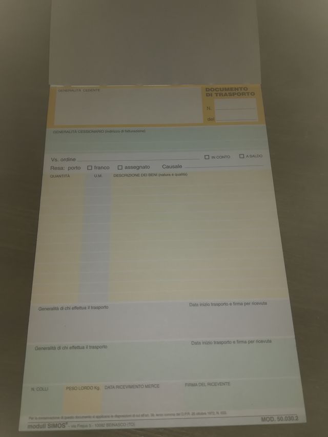 Documenti di Trasporto