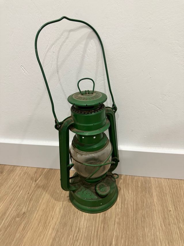Quinque Feuerhard lámpara de aceite vintage