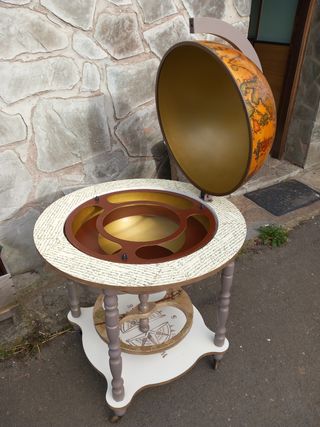 ORIGINAL Y ÚNICA BOLA DEL MUNDO-MUEBLE BAR