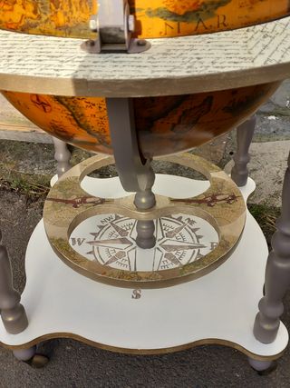 ORIGINAL Y ÚNICA BOLA DEL MUNDO-MUEBLE BAR