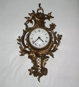 " OROLOGIO " da Parete in Bronzo
