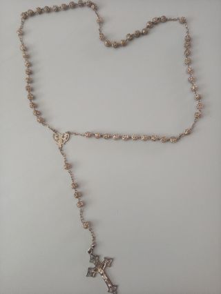 Rosario antiguo de filigrana