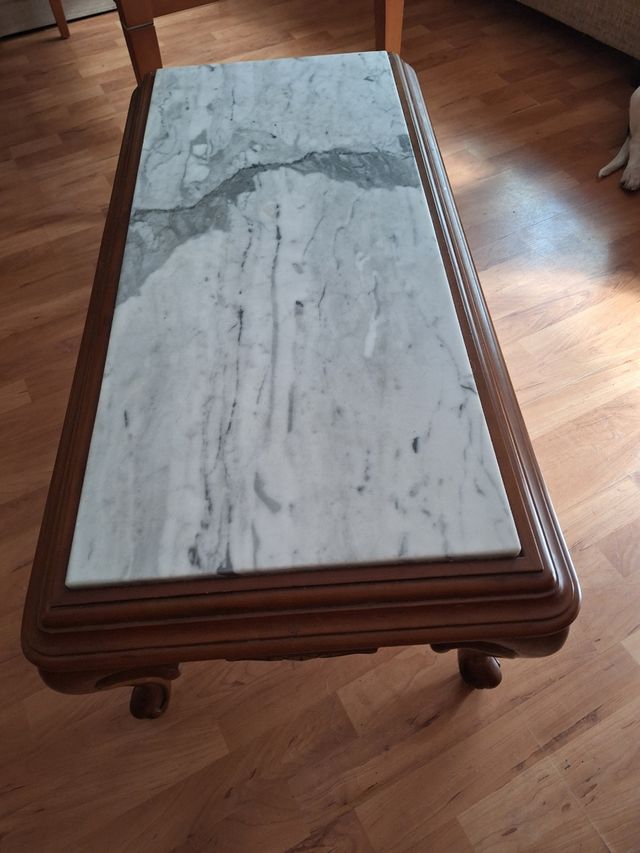 Mesa de mármol sofá 