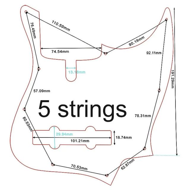 Skull Pickguar fender jazz bass marcus miller