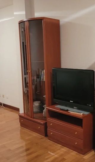 Conjunto muebles para salón (Vitrina+Mueble TV)