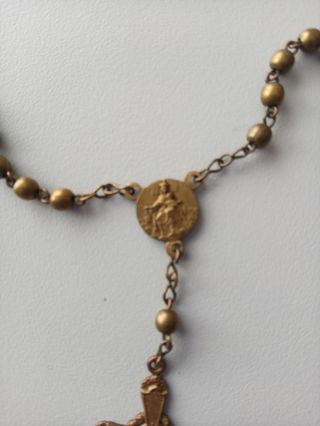 Rosario antiguo de filigrana