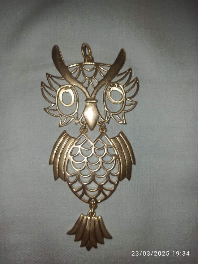 Colgante de plata búho