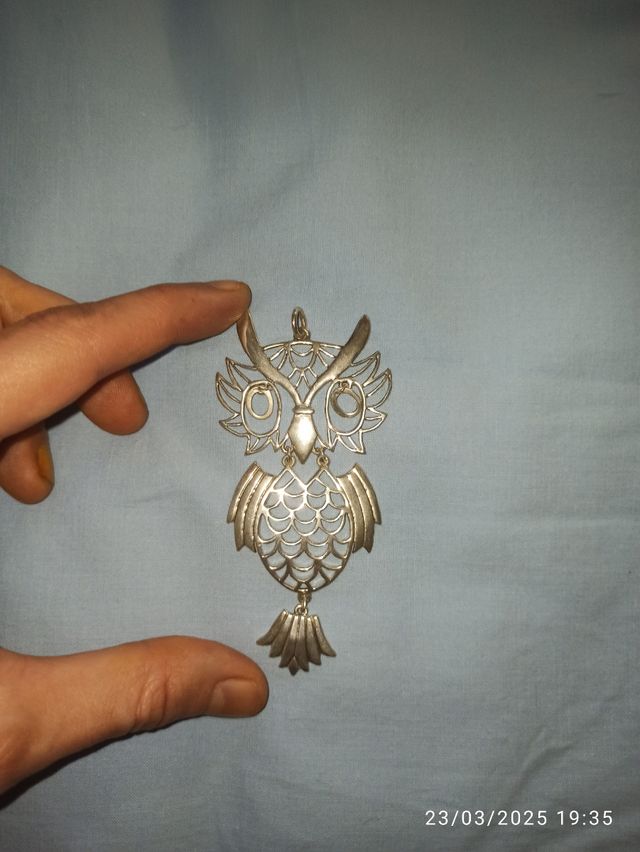 Colgante de plata búho